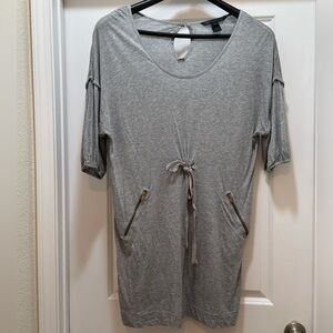 Marc by Marc Jacobs Women’s Medium Short Sleeve Bow Tie Mini Dress - Gray EUC
